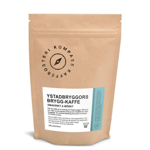 kaffe ystadbryggors bryggkaffe från kompass kafferosteri smakrikt & mörkt