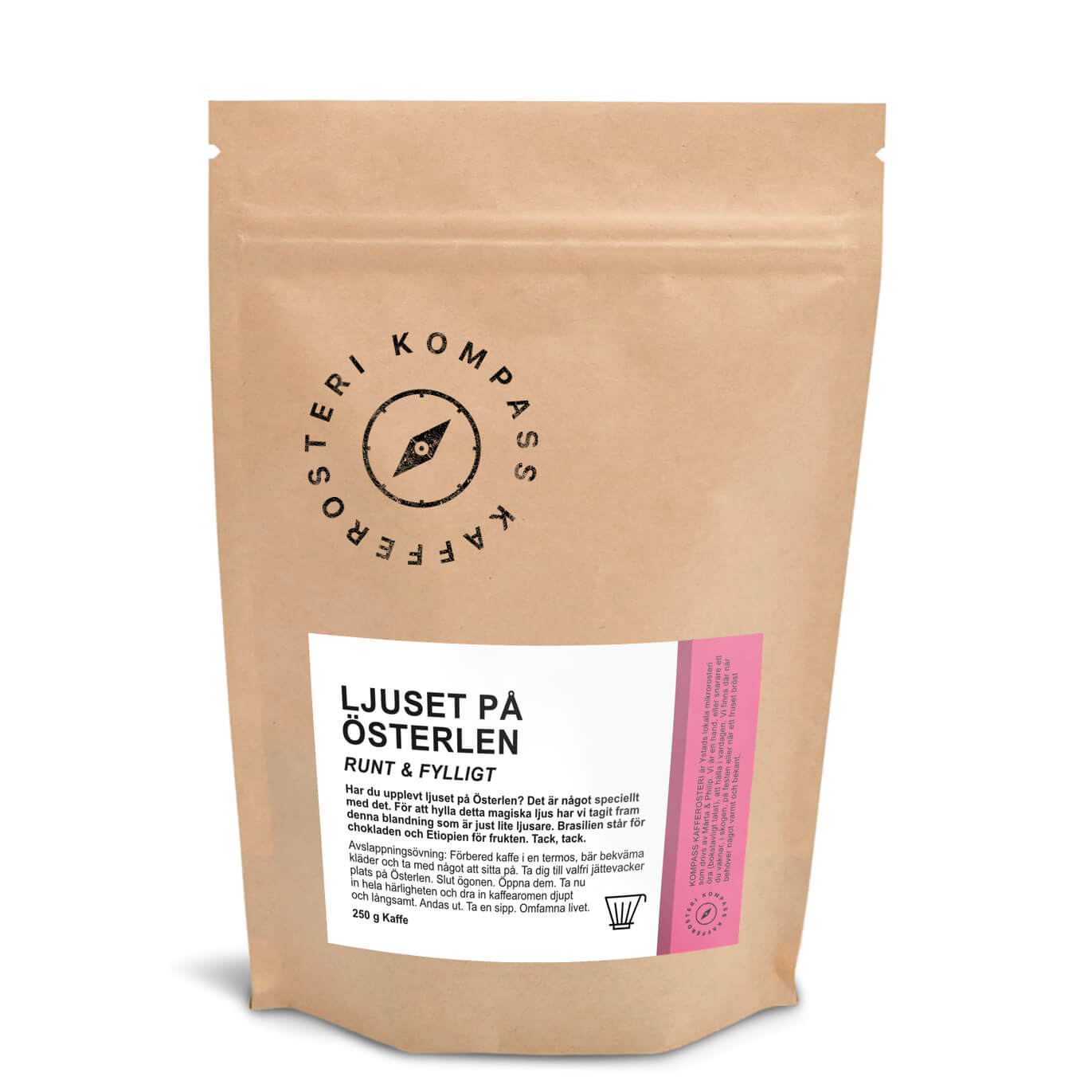 kaffe påse ljuset på österlen runt & fylligt