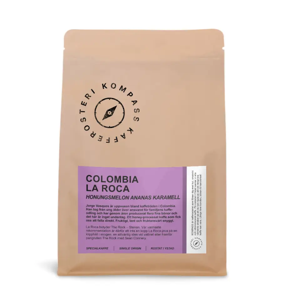 Colombia La Roca honey Yellow caturra från Kompass kafferosteri